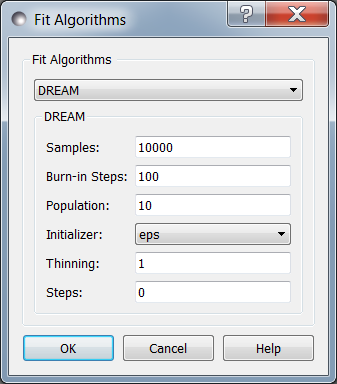 DREAM option screen.